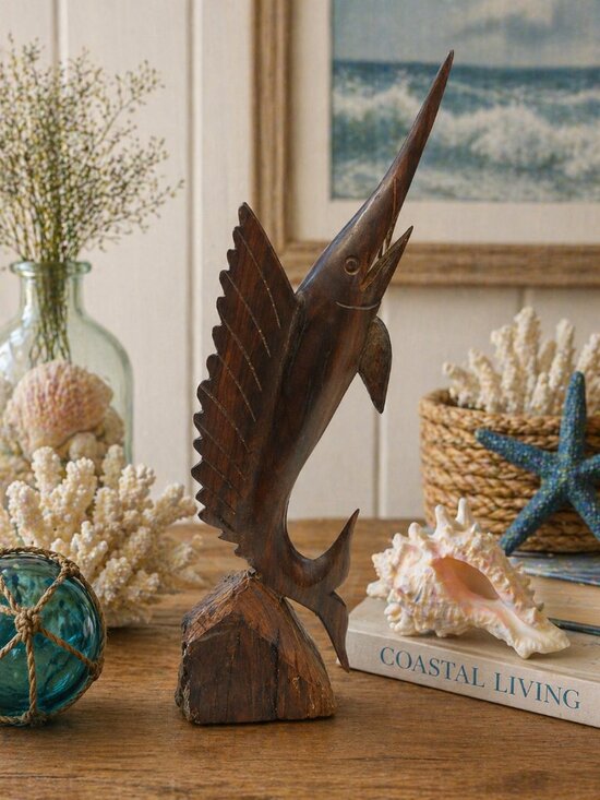Hawaii Other - Vintage Ironwood Marlin Sword Fish Statue